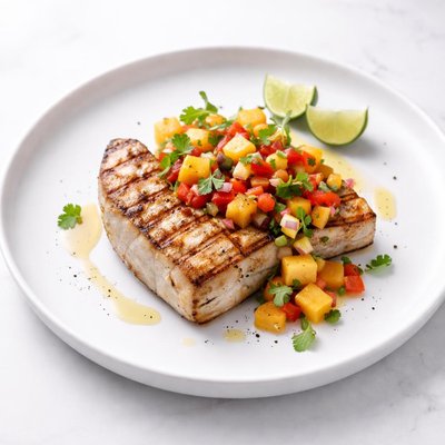 Image of Swordfish with Papaya Salsa