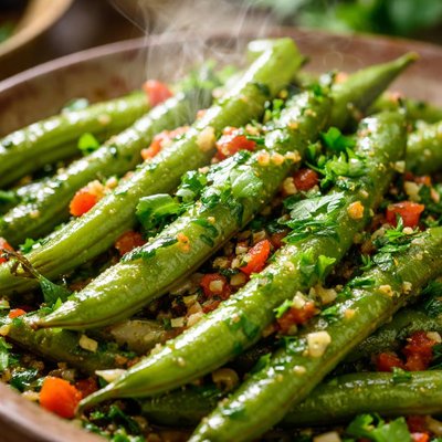 Image of Syrian Green Beans with Cilantro