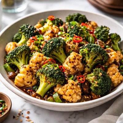 Image of Szechuan Broccoli and Cauliflower