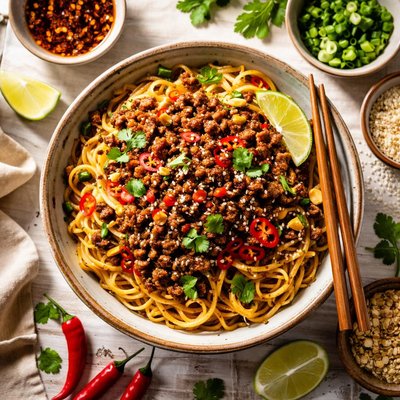 Image of Szechuan Noodles with Minced Beef