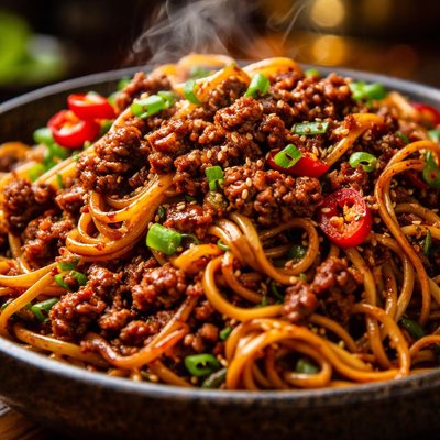 Image of Szechuan Noodles with Pork