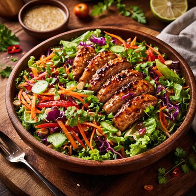 Image of Szechwan Chicken Salad with Dressing