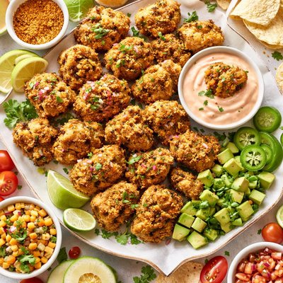 Image of Taco Beef Nuggets with Dipping Sauce