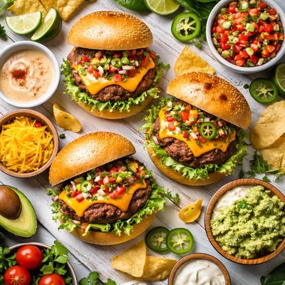 Image of Taco Burgers a Nice Variation to Your Standard Burger