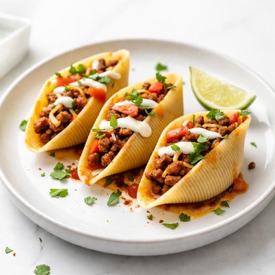 Image of Taco Filled Pasta Shells Oamc