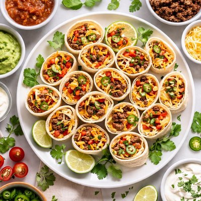 Image of Taco Pinwheels No Black Olives