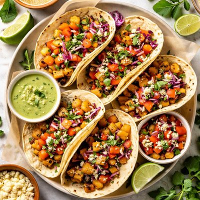 Image of Tacos De Potatoes Tacos De Hombre Pobre