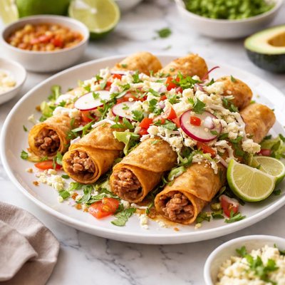 Image of Tacos Dorados De Frijoles