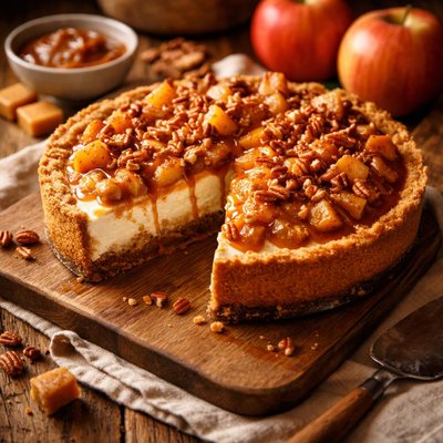 Image of Taffy Apple Cheesecake Pie