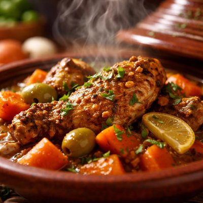 Image of Tagine Tajine Chicken with Carrots