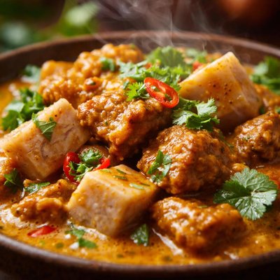 Image of Tahitian Pork Curry with Taro