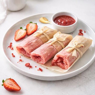 Image of Tamales De Fresa Strawberry Tamales