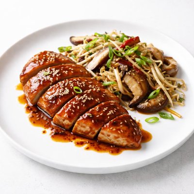 Image of Tamarind Chicken with Bean Sprouts Mushrooms