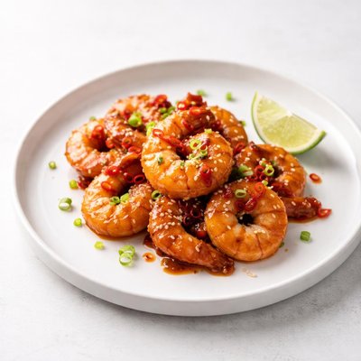 Image of Tamarind Glazed Honey Shrimp