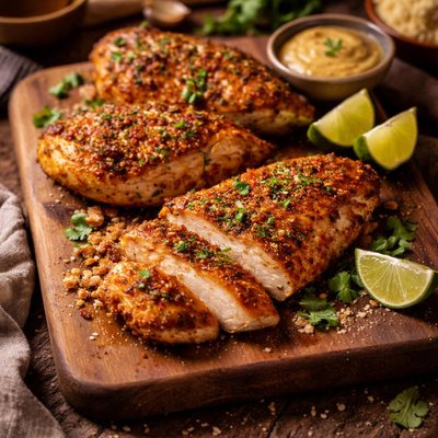 Image of Tamarind Marinated Chicken Breasts in Coconut Chickpea Flour