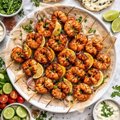 Image of Tandoori Prawn Shrimp Skewers