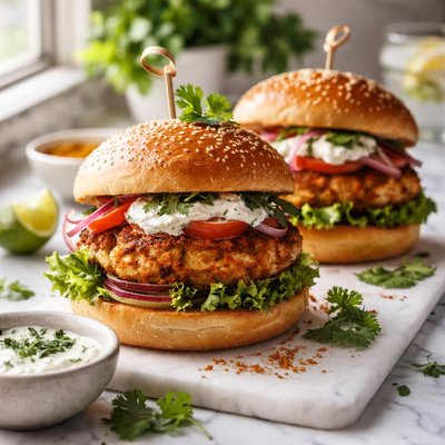 Image of Tandoori Spice Turkey Burgers