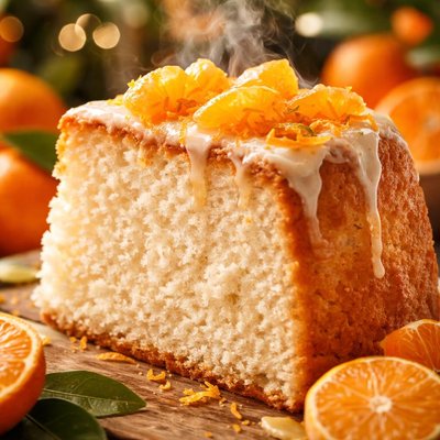 Image of Tangerine Angel Food Cake