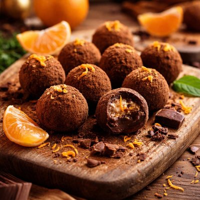 Image of Tangerine Chocolate Truffles