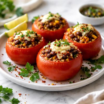 Image of Tango Stuffed Tomatoes South American Cuisine