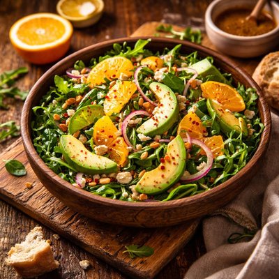 Image of Tangy Avocado Orange Salad