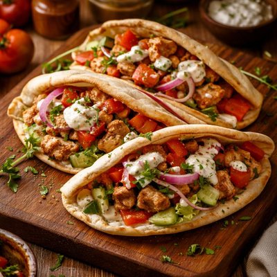 Image of Tangy Italian Chicken Pitas