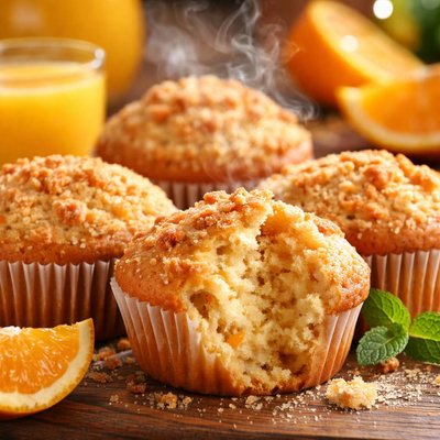 Image of Tangy Orange Juice Muffins Diabetic