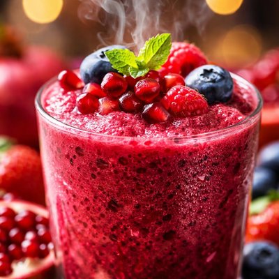 Image of Tangy Raw Smoothie Treat Pomegranate Berry