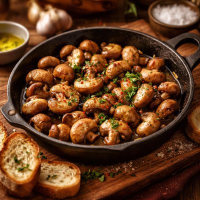 Image of Tapas Garlic Mushrooms