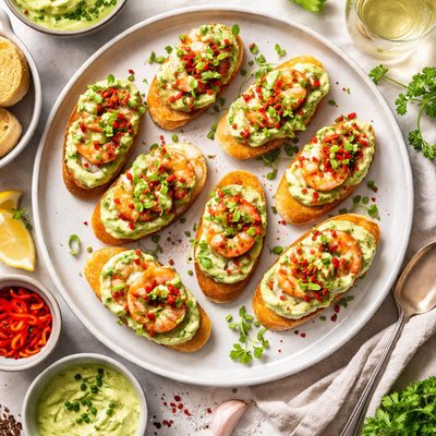 Image of Tapas Shrimp in Green Mayo