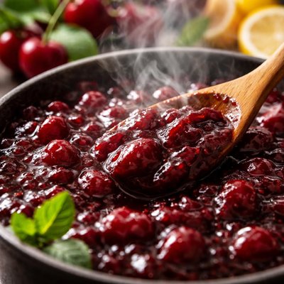Image of Tart Cherry Jam Cooked