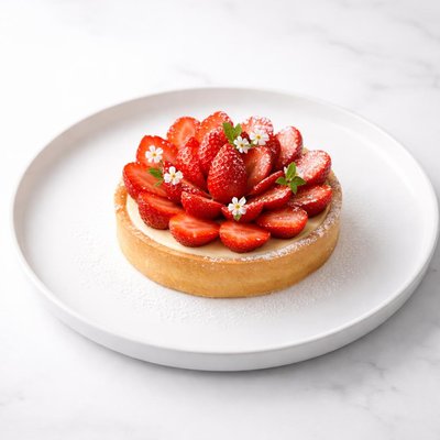 Image of Tarta de fresas sin lácteos