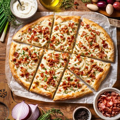 Image of Tarte Flambe French or Flammekueche German