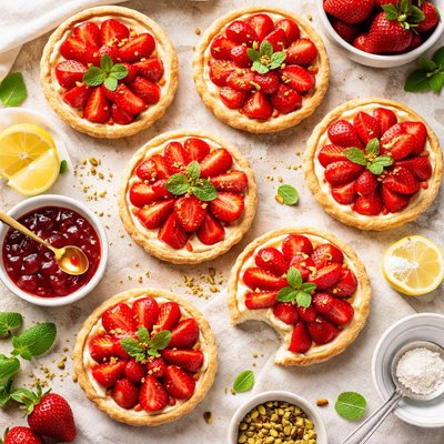 Image of Tartes Aux Fraises Strawberry Tarts France