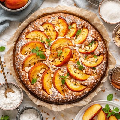 Image of Tassajara Peach Kuchen