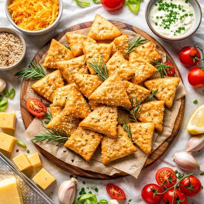 Image of Tasty Cheese and Sesame Nibbles