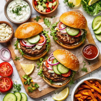Image of Tasty Ground Lamb Burgers