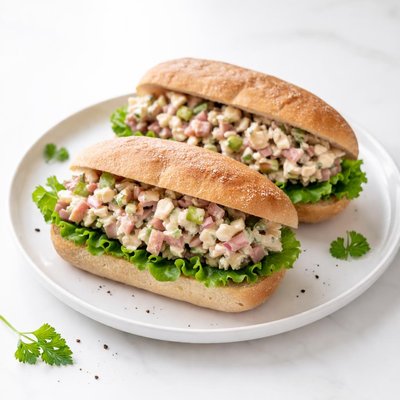 Image of Tasty Ham Salad Sammiches Without Mayo