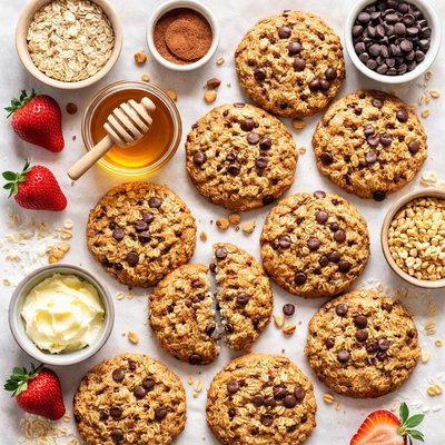 Image of Tasty Spelt Oatmeal Cookies