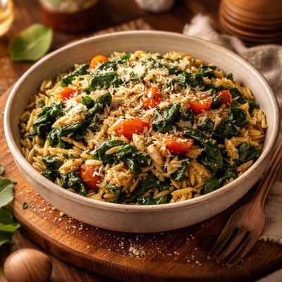 Image of Tasty Spinach Orzo