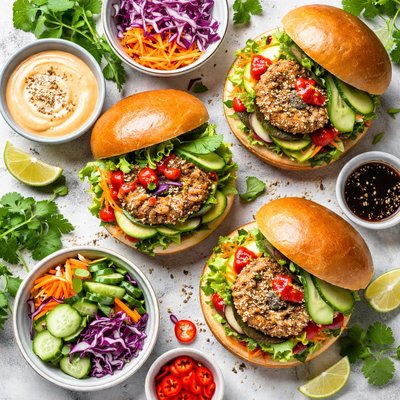 Image of Tasty Thai Tuna Burgers