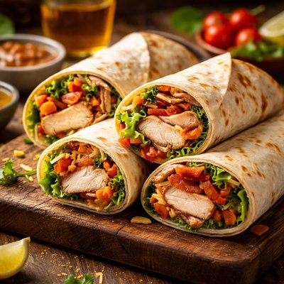 Image of Tasty Turkey Tortilla Wraps