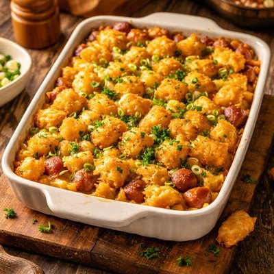 Image of Tater Tot Hot Dog Bake