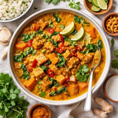 Image of Tempeh Sweet Potato Coconut Curry