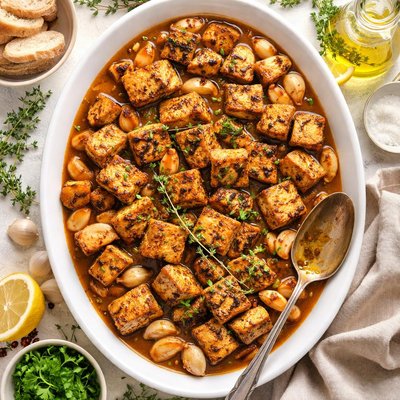 Image of Tempeh with 40 Cloves of Garlic