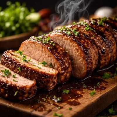 Image of Tender Balsamic Marinated Pork Tenderloin