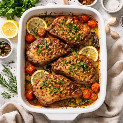 Image of Tender Oven Baked Pork Chops