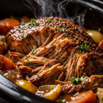 Image of Tender Pork Roast in the Slow Cooker
