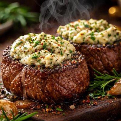 Image of Tenderloin for 2 Topped with Herbed Cheese