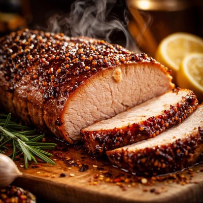 Image of Tennessee Pork Loin with Whiskey Brown Sugar and Mustard
